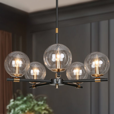 Beachcrest Home™ Beesley 5 - Light Sputnik Sphere Chandelier | Wayfair